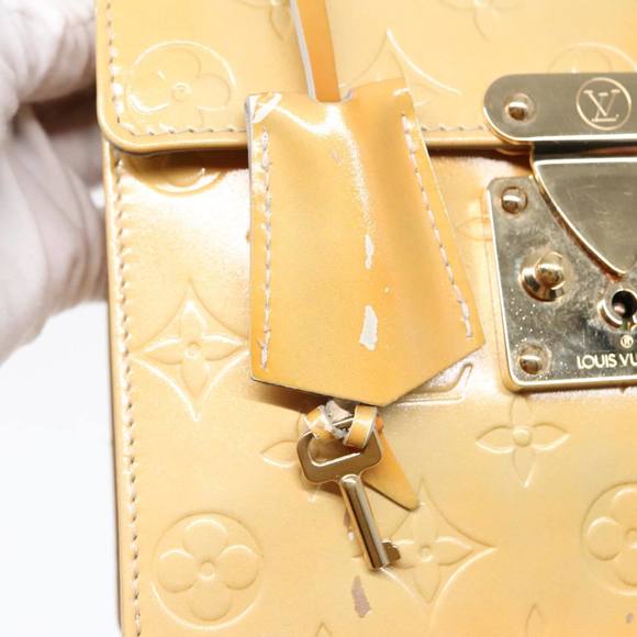 LOUIS VUITTON Monogram Vernis Spring Street Hand Bag Gris M91029 LV Auth ki4961 - Picture 10 of 16